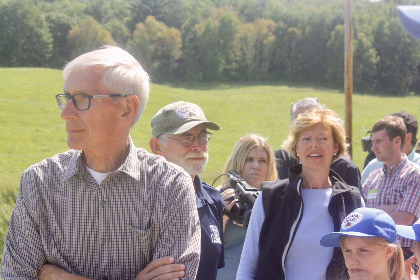 Gov. Evers and Sen. Baldwin tour Gearing Oakdale Farms